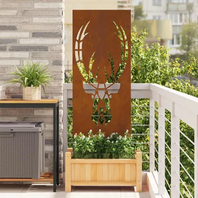 Produktbild von vidaXL Garten Sichtschutz-Leinwand Rostig 50 x 140 cm Wetterfeststahl
