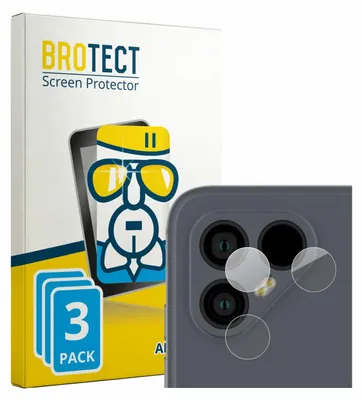 Produktbild von 3x BROTECT Schutzglas für Fairphone 4 (NUR Kameraschutz) Schutzfolie Panzer Folie Glas Display Schutz klar