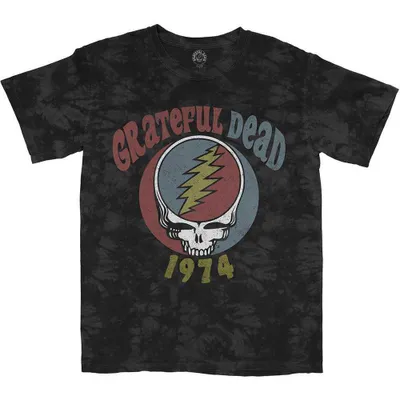Produktbild von Grateful Dead | Offizielles Band T-Shirt | 1974 (Dip-Dye), X-Large, Grau