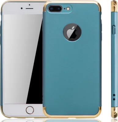 Produktbild von Apple iPhone 7 Plus Handy Hülle Schutz Case Bumper Hard Cover Blau