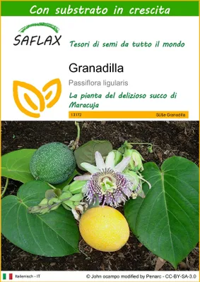 Immagine prodotto di SAFLAX  - Granadilla - 20 semi - Con substrato - Passiflora
