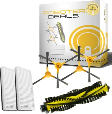 Produktbild von Zubehör Set für Deenkee DK700 (1x Hauptbürste, 2x Filter, 4x Seitenbürste)