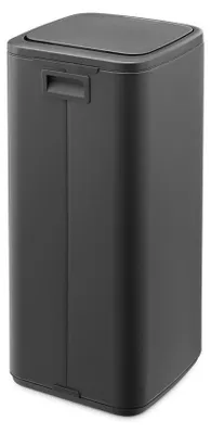 Produktbild von Brabantia Bo Touch Bin, 10 l, Rechteckig, Stahl, Grau, Kunststoff, Terrasse