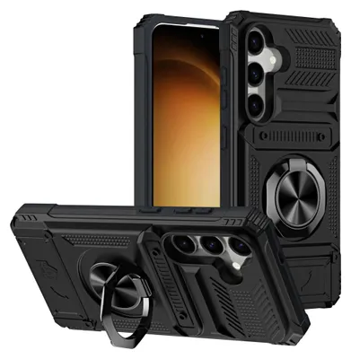 Immagine prodotto di Custodia magnetica con anello per Samsung Galaxy S26 5G in plastica e silicone, nera