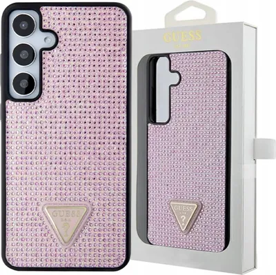 Image de Guess Guhcs24Mhdgppp S24+ S926 Różowy/Pink Hardcase Rhinestone Triangle