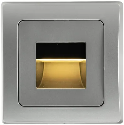 Produktbild von LED-Einbauleuchte DELPHI "COB" silber80x80mm, 3000k, warmweiß, 110Lumen