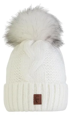 Produktbild von Faera Weiche und warme Strickmütze für kalte Wintertage One Size
