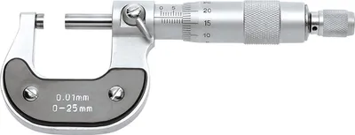 Obrázek produktu pro Horex 2304510 Micrometer 0 - 25 mm Reading: 0.01 mm DIN 863-1