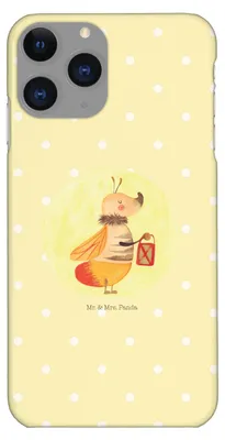 Produktbild von Mr. & Mrs. Panda Iphone 11 Pro Handyhülle Glühwürmchen - Gelb Pastell - Geschenk, Handy Case, Lustige Sprüche, Premium Kunststoff, Glühwurm, Liebe, Liebesspruch