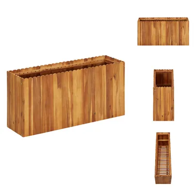 Zdjęcie produktu dla vidaXL Podwyższony kwietnik ogrodowy 100 x 30 x 50 cm z litego drewna akacjowego - Donice i doniczki