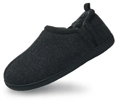 Productafbeelding van Pantoffels sloffen - Warm gevoerd - Antislip rubberen zool - Heren - Binnen en buiten