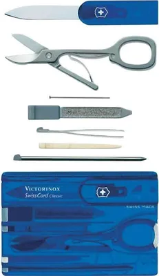 Produktbild von Victorinox SWISSCARD blau transparent
