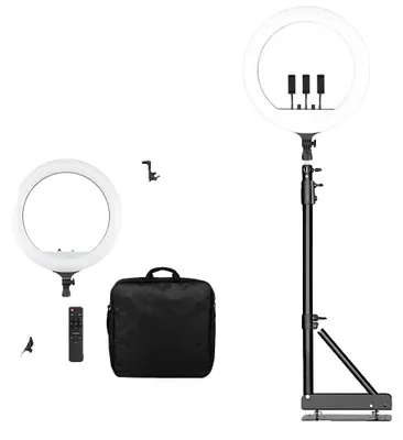 Obrázek produktu pro LED kruhové světlo, s regulací jasu, napájení přes USB, výška 135 cm