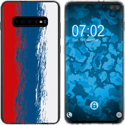 Produktbild von PhoneNatic Case kompatibel mit Samsung Galaxy S10 Plus Silikon-Hülle WM Russland M9