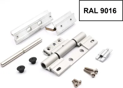 Produktbild von Schüco Rollentürband 239171 RAL 9016 weiß 50mm, nach innen und außen öffnende Tür