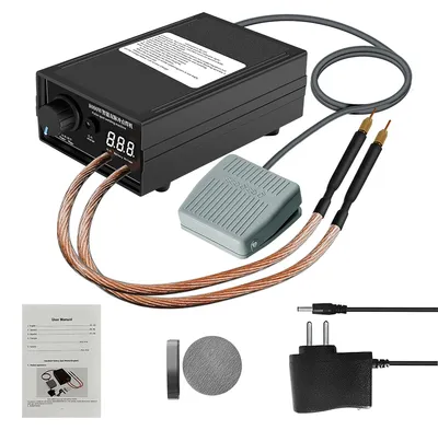 Immagine prodotto di Saldatrice a punti – Saldatrice a punti portatile – 8000 W – 1200 A – Regolabile – Adatta per batterie 18650 – Spina europea