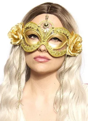 Produktbild von Venezianische Kunststoffmaske Golden Rose