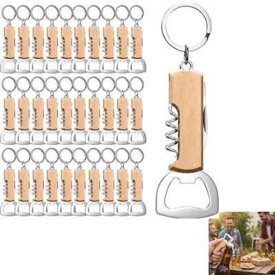 Obrázek produktu pro Elzusha – Sada 30 dřevěných otvíráků na lahve – Perfektní dárek pro milovníky piva