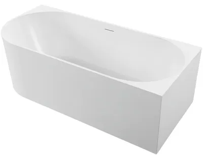 Zdjęcie produktu dla szkło ceramiczneO – Wolnostojąca wanna akrylowa Bianco, prawa – biała z połyskiem – 180 x 80 cm