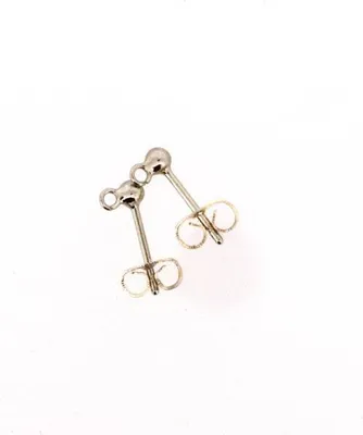 Produktbild von Ohrstecker mit Öse platinfb, 12,5 mm