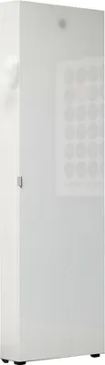 Image de Ippolita - Armoire Multi-usage, 1 Porte 60x200h cm Blanc Brillant, 11 Étagères