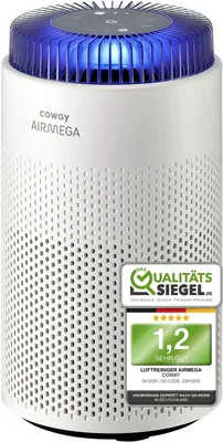Produktbild von COWAY Luftreiniger für Schlafzimmer & kleine Räume, Allergikerfreundlich, leise 18,4 dB, CADR 120 m³/h, Auto-Modus, gegen Staub,Pollen,Rauch,Tierhaare