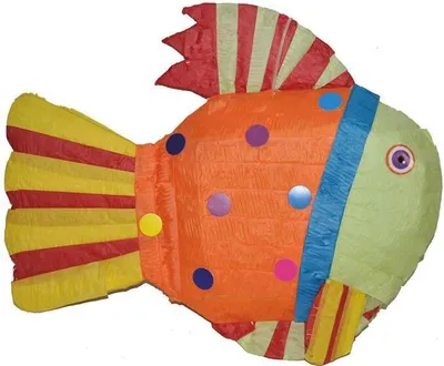 Produktbild von Pinata - Geburtstags Dekoration | Bunter Fisch 59 x 45 cm