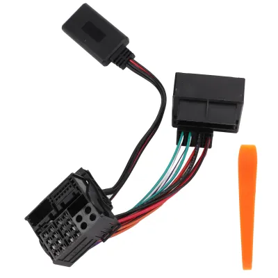 Immagine prodotto di Cablaggio radio stereo, cavo adattatore radio stereo auto, cavo adattatore ingresso Aux, cavo ingresso Aux Bluetooth wireless, cavo adattatore Bluetooth Moudle, cablaggio adattatore audio