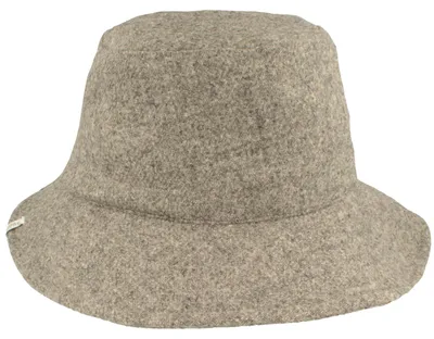 MtM warmer Bucket Stoff-Fischerhut aus Wolle mit Ohrenklappen in grau