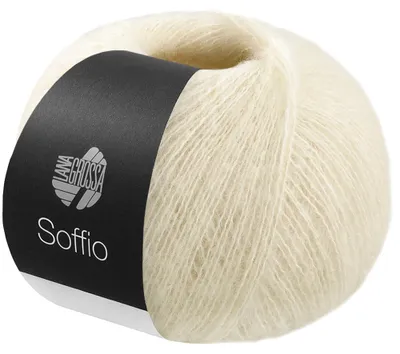 Produktbild von Lana Grossa SOFFIO 25 g flauschiges Lace-Garn aus Wolle mit Kaschmiranteil 215m Farbe 043 - Graubeige