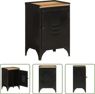 Zdjęcie produktu dla The Living Store Szafka łazienkowa 40x30x60 cm żelazo i lite drewno mango