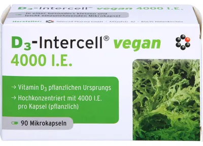 Obrázek produktu pro D3-Intercell Vegan 4 000 I.E., 90 St KAP