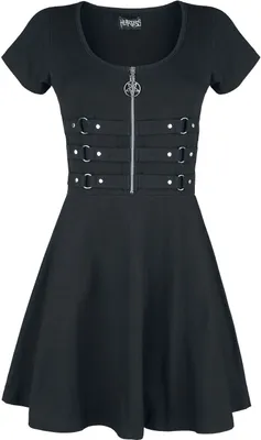 Produktbild von Heartless Kurzes Kleid Damen Into The Darkness schwarz L