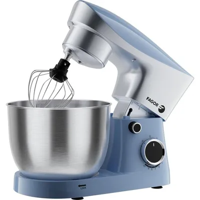 Produktbild von Multifunktionale Küchenmaschine – FAGOR – FG4519 – 1500 W – 6-Liter-Rührschüssel – 10 Geschwindigkeitsstufen + Pulsfunktion – Blau