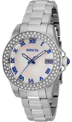 Produktbild von Invicta Angel 36069 Damenuhr - Quarzwerk - Edelstahl mit Perlenzifferblatt - 34 mm