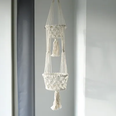 Imagen del producto de Macetero de Macrame - Doble