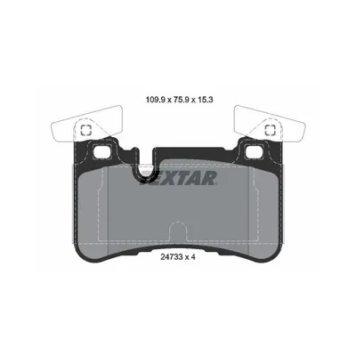 Produktbild von Textar Bremsbeläge hinten für Mercedes C-Klasse W204 CLS E-Klasse W212