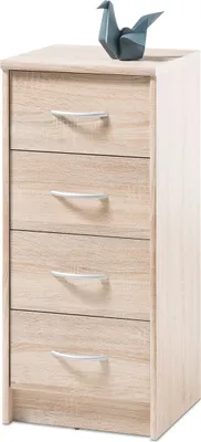 Produktbild von Kommode Hochkommode Anrichte Standschrank Schubladenkommode Schrank "Olli IX" Sonoma-Eiche