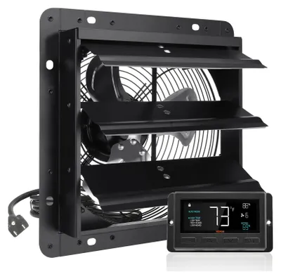 Obrázok produktu pre Odsávací ventilátor Nástenný ventilátor 254 mm Diaľkové ovládanie Nástenný EC