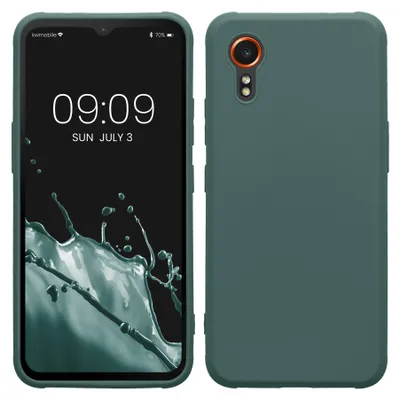 Produktbild von kwmobile Handyhülle für Samsung Galaxy Xcover7 Hülle - TPU Case - Kabelloses Laden - Schutzhülle Cover in Blaugrün