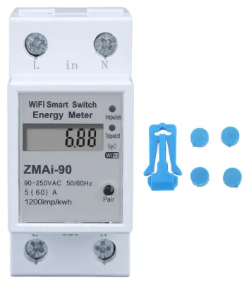 Produktbild von Einphasiger Energiezähler WiFi-Messschalter Elektrischer APP-Fernbedienungs-Strommonitor 110-230V
