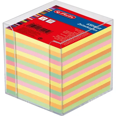 Image de herlitz boîte à fiches, plastique, 90 x 90 mm, transparent