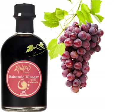 Zdjęcie produktu dla Kanakis | Ocet balsamiczny - 250 ML - Intensywny smak - 4 lata dojrzewania - Ocet naturalny