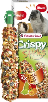 Zdjęcie produktu dla Versele Laga – Sticks Rabbits-Guinea Pigs Fruit – Wypiekane Kolby Owocowe dla Królików i Kawii Domowych, 110 g