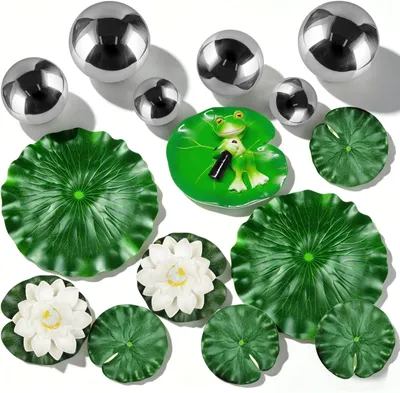 Produktbild von Schwimmbälle 6 Stück, schwimmende Bälle, bunt, für Garten