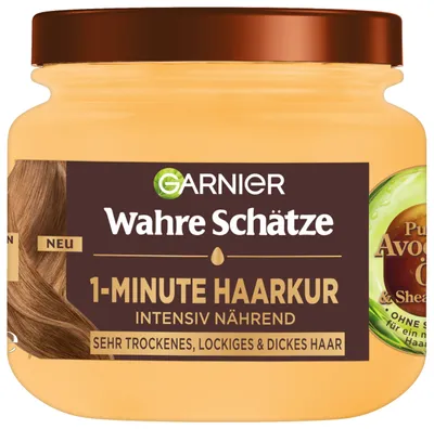 Image de Garnier, Traitement capillaire, huile d'avocat et beurre de karité, 340 ml (PRODUIT ALLEMAND)