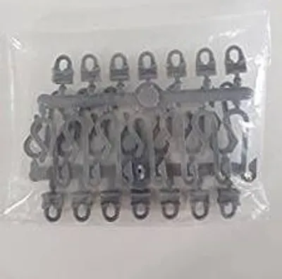Produktbild von Duschvorhangschiene Gleiter Haken - 14 Stück - Grau Ersatzteilchen