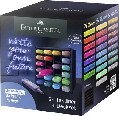 Image de FABER-CASTELL surligneur TEXTLINER 1546 Desk set de 24