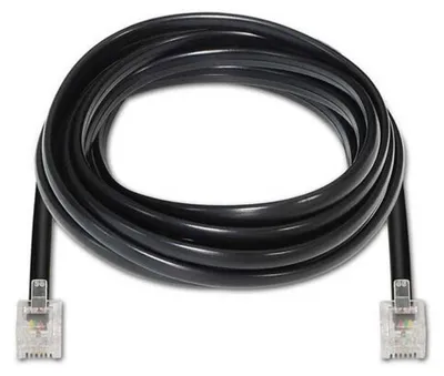 Obrázok produktu pre AISENS A143-0319, 2 m, RJ-11, RJ-11, Čierna, Samec, Samec