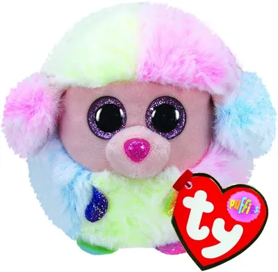 Immagine prodotto di ty 42511 peluche figura Beanie Balls - Barboncino Rainbow Puffies